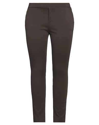 1-ONE Casual trouser Dark brown 69% Viscose, 25% Polyamide, 6% Elastane
