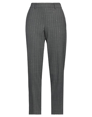 VDP VIA DELLE PERLE Casual pants COLLECTION Grey 53% Polyester, 42% Virgin Wool, 4% Elastane, 1% Textile fibers