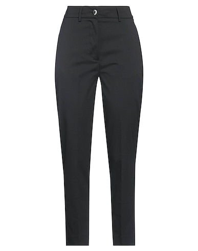 MOMONÍ Pantalone Nero 55% Poliestere, 26% Lana, 17% Viscosa, 2% Elastan