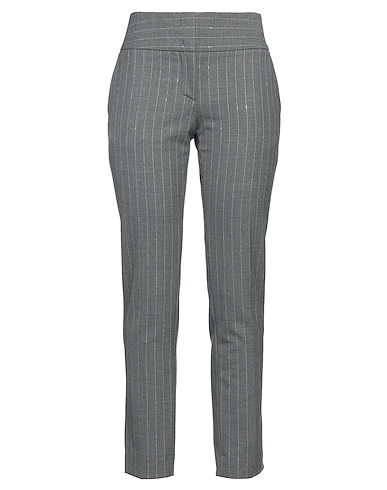 VDP VIA DELLE PERLE Casual pants COLLECTION Grey 53% Polyester, 43% Virgin Wool, 4% Elastane