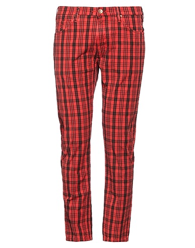 HAND PICKED Casual trouser Red 98% Cotton, 2% Elastane