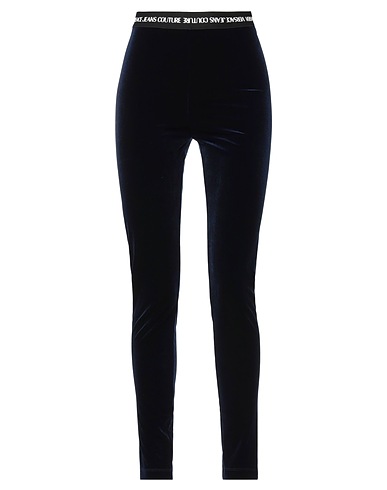 VERSACE JEANS COUTURE Leggings Blu navy 90% Poliestere, 10% Elastan