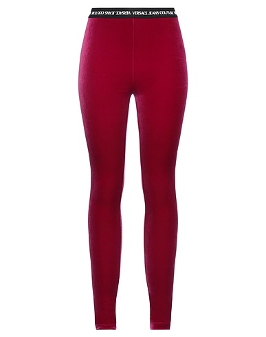 VERSACE JEANS COUTURE Leggings Magenta 90% Polyester, 10% Elastane