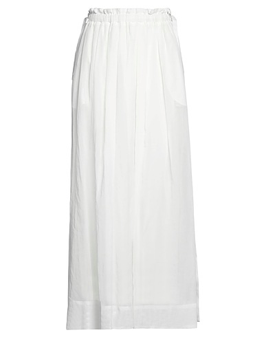 BRUNELLO CUCINELLI Long skirt White 100% Cotton, Ecobrass