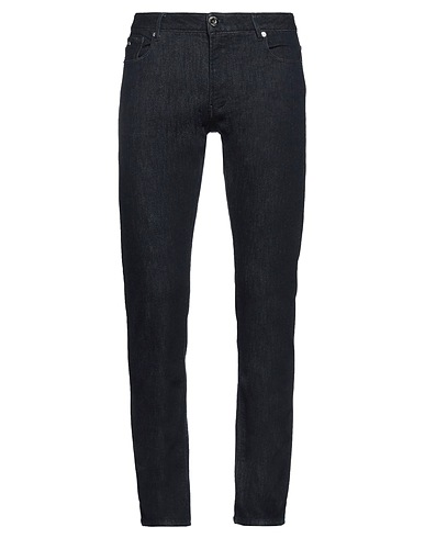 EMPORIO ARMANI Denim pants Blue 72% Cotton, 19% Polyester, 8% Wool, 1% Elastane