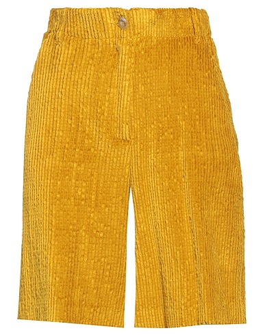 MOMONÍ Shorts & Bermuda Mustard 80% Cotton, 19% Modal, 1% Elastane
