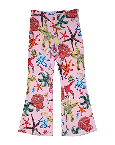 VERSACE YOUNG Casual trouser Light pink 96% Viscose, 4% Elastane