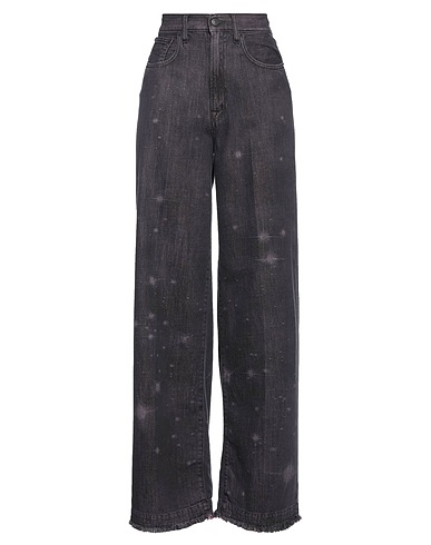 (+) PEOPLE Denim pants Dark purple 100% Cotton
