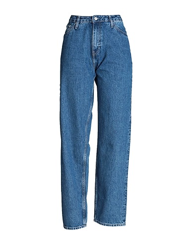 CALVIN KLEIN JEANS Denim trousers Blue 80% Cotton, 20% Recycled cotton