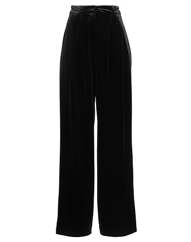 BLACK LABEL Casual trouser Black 98% Polyester, 2% Elastane