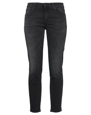 (+) PEOPLE Denim trousers Black 98% Cotton, 2% Elastane