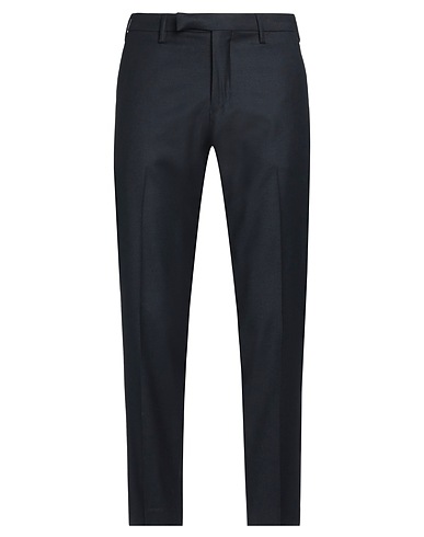 MICHELE CARBONE Casual pants Midnight blue 99% Virgin Wool, 1% Elastane
