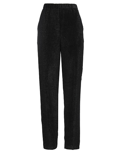 GRIFONI Casual trouser Black 90% Viscose, 6% Polyester, 4% Polyamide
