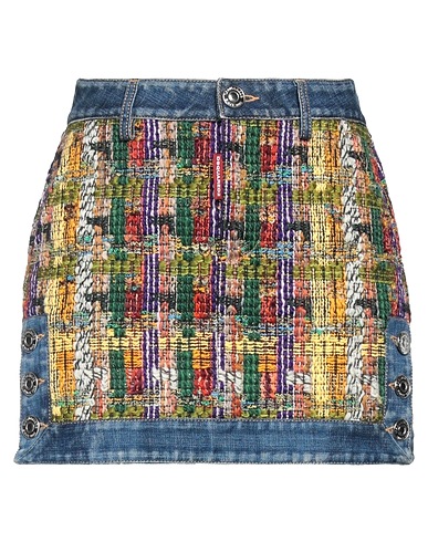 DSQUARED2 Denim skirt Blue 58% Cotton, 39% Virgin Wool, 2% Viscose, 1% Polyamide, Elastane