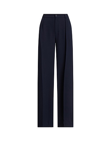 LAUREN RALPH LAUREN BOTTOMWEAR DOUBLE-FACE GEORGETTE WIDE-LEG PANT
 Navy blue 100% Polyester