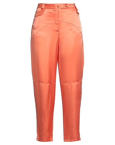 BRAND UNIQUE Casual trouser Salmon pink 65% Viscose, 35% Silk