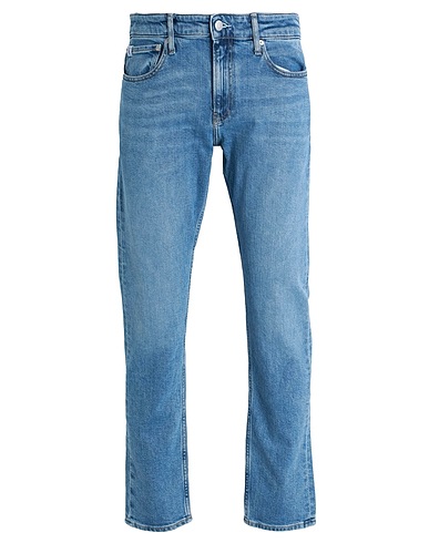 CALVIN KLEIN JEANS Denim trousers Blue 79% Cotton, 20% Recycled cotton, 1% Elastane