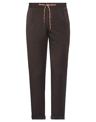 DANIELE ALESSANDRINI HOMME Chinos Dunkelbraun 78% Polyester, 18% Viskose, 4% Elastan