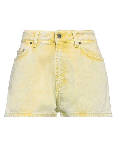 DONDUP Shorts jeans Verde lime 100% Cotone