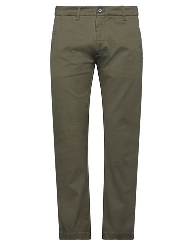 REPLAY Casual trouser Military green 97% Cotton, 3% Elastane