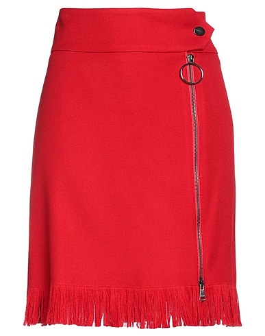 BEATRICE .B Mini skirt Red 50% Acetate, 50% Virgin Wool