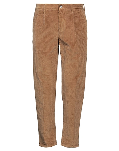 INCOTEX Casual pants KHAKI 98% Cotton, 2% Elastane