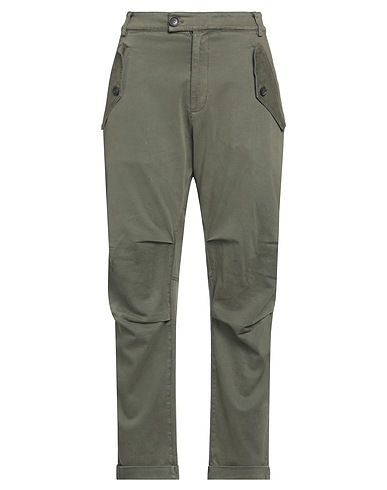 SEMICOUTURE Pantalone Verde militare 69% Cotone, 29% Lyocell, 2% Elastan