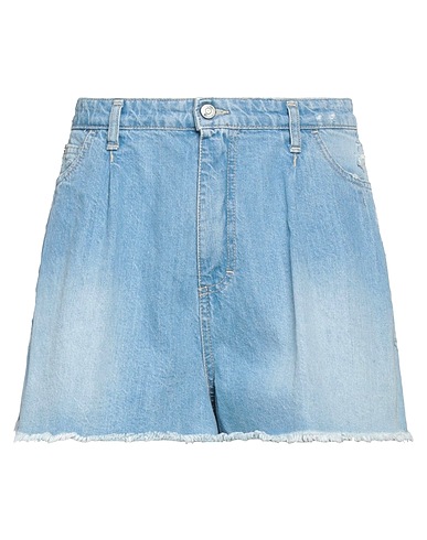 PLEASE Denim shorts Blue 100% Cotton