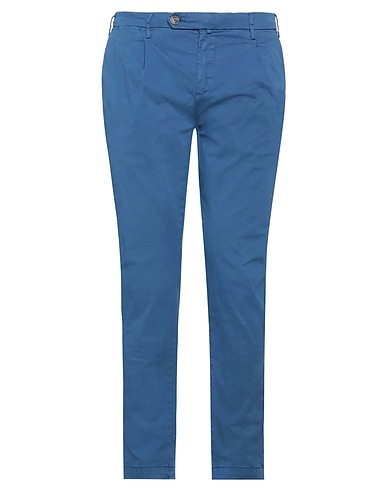 P-LAB Casual trouser Slate blue 98% Cotton, 2% Elastane
