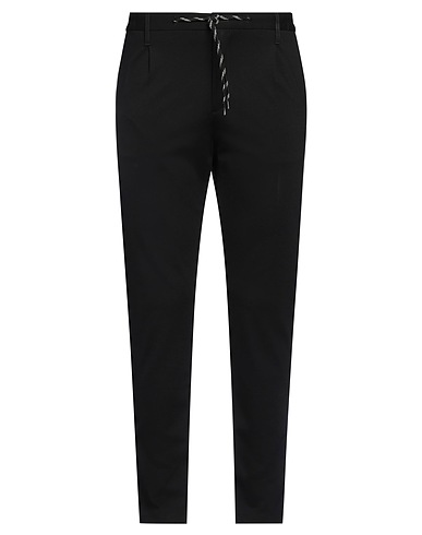 DANIELE ALESSANDRINI HOMME Casual trouser Black 68% Viscose, 27% Polyamide, 5% Elastane
