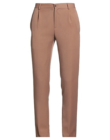 DANIELE ALESSANDRINI HOMME Pantalone Cammello 78% Poliestere, 17% Viscosa, 5% Elastan