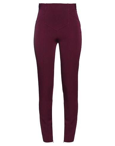 SIMONA CORSELLINI Casual trouser Plum 93% Polyester, 7% Elastane