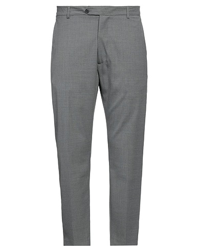BY AND Casual trouser Grey 65% Wool, 34% Textile fibres, 1% Elastane