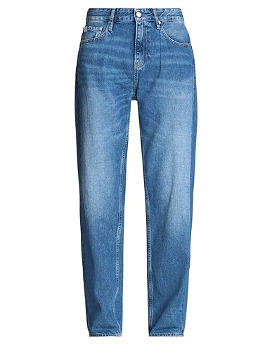 CALVIN KLEIN JEANS Denim trousers Blue 80% Cotton, 20% Recycled cotton