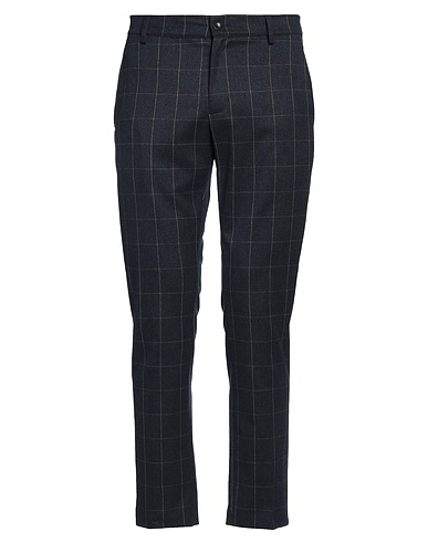 DANIELE ALESSANDRINI HOMME Casual pants Midnight blue 63% Polyester, 34% Viscose, 3% Elastane