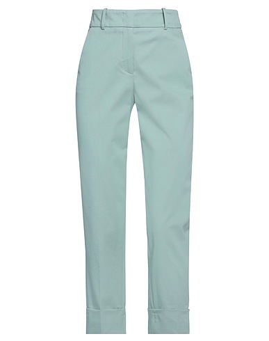 PESERICO Casual pants Light green 97% Cotton, 3% Elastane