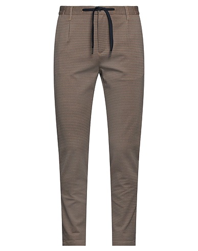 DANIELE ALESSANDRINI HOMME Casual trouser Khaki 65% Viscose, 30% Polyamide, 5% Elastane