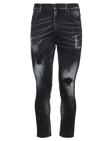 DONDUP Denim pants Black 57% Cotton, 37% Modal, 4% Elastomultiester, 2% Elastane