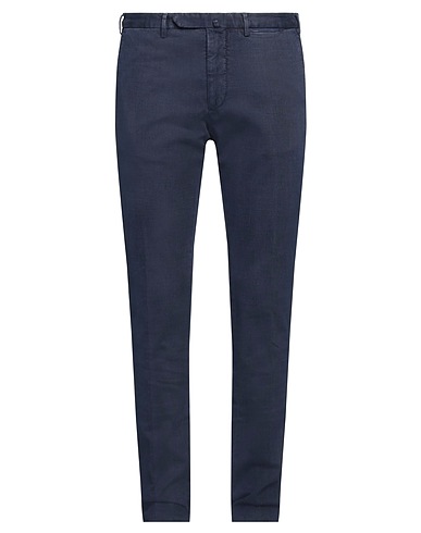 SANTANIELLO Casual pants EVOLUTO Navy 99% Cotton, 1% Elastane