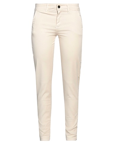 SISTE'S Casual trouser Beige 98% Cotton, 2% Elastane