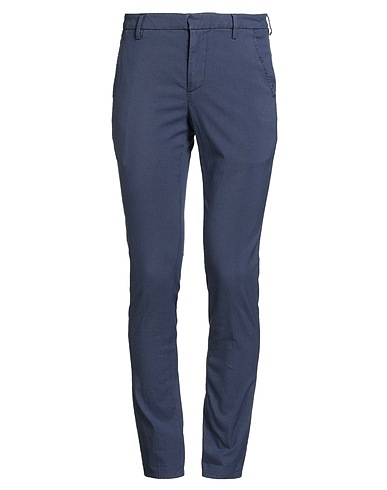 DONDUP Casual trouser Navy blue 58% Cotton, 39% Polyamide, 3% Elastane