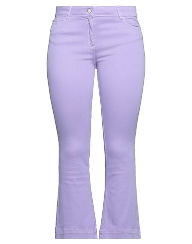NENETTE Casual trouser Mauve 92% Cotton, 6% Elastomultiester, 2% Elastane