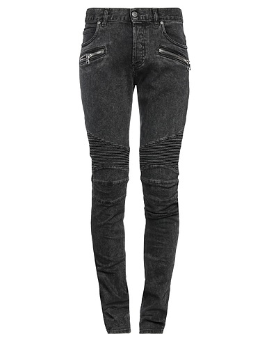 BALMAIN Denim trousers Black 98% Cotton, 2% Elastane