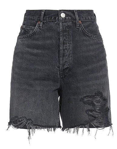 AGOLDE Denim shorts Black 100% Organic cotton