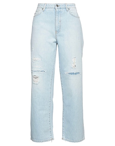 2W2M Denim trousers Blue 72% Cotton, 28% Hemp, Polyester