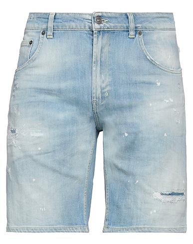 DONDUP Denim shorts Blue 89% Cotton, 11% Elastomultiester