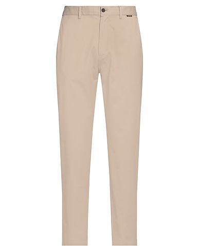 CALVIN KLEIN Casual trouser Beige 98% Cotton, 2% Elastane