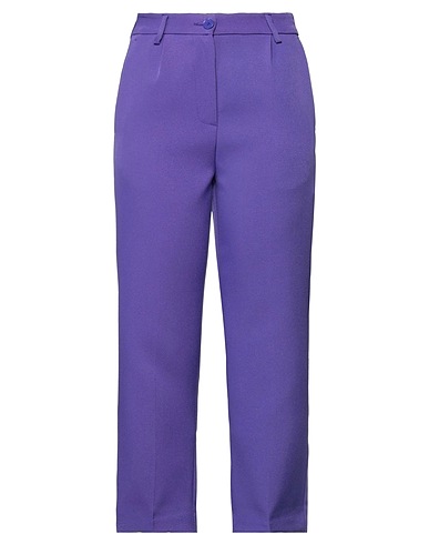 VICOLO Casual trouser Purple 96% Polyester, 4% Elastane