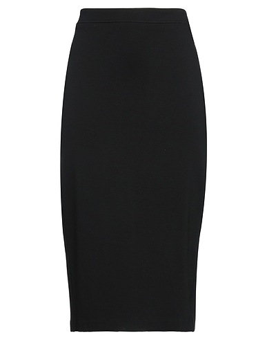 JUCCA Midi skirt Black 69% Viscose, 25% Polyamide, 6% Elastane
