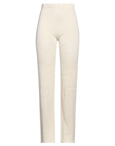 VICOLO Casual trouser Cream 50% Cotton, 50% Acrylic